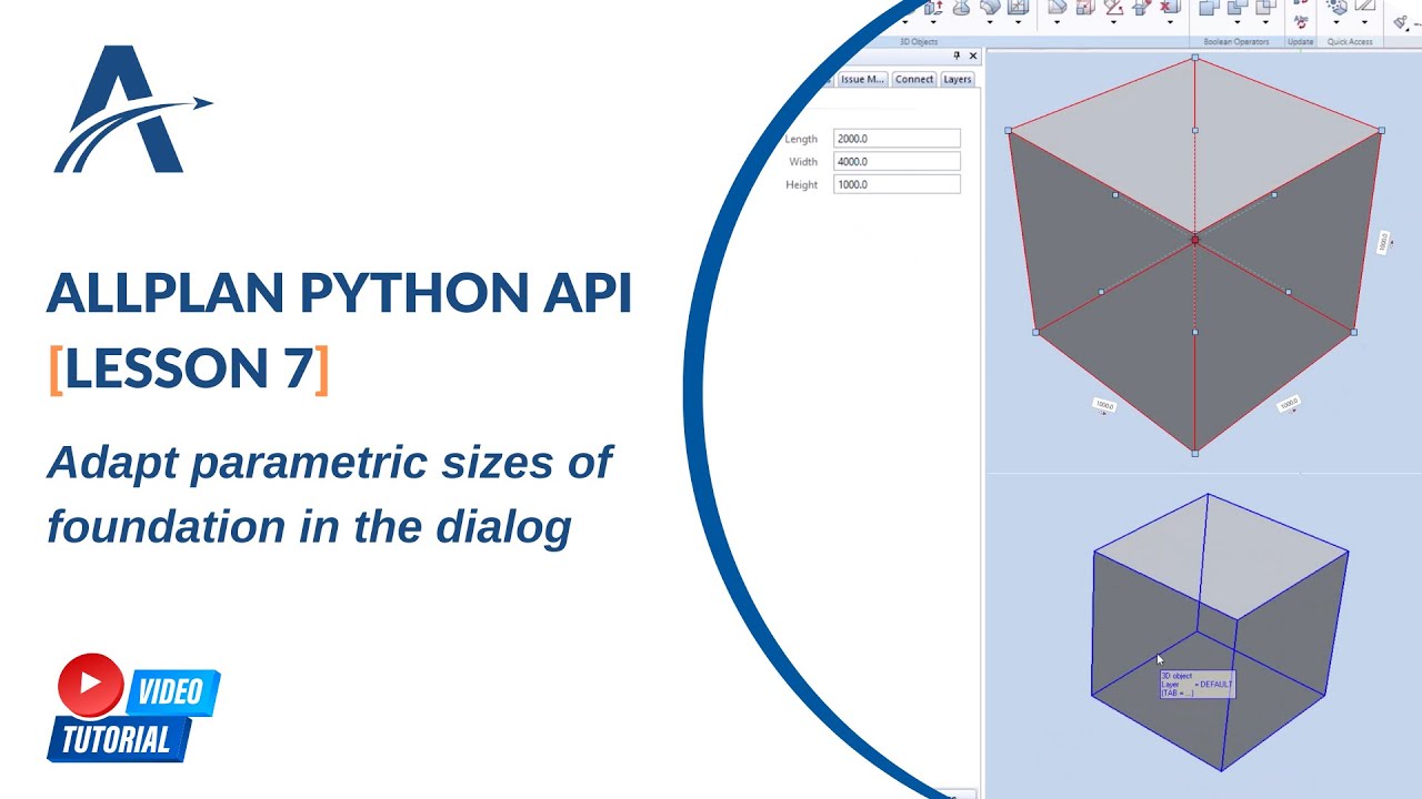 [Lesson 7] How to adapt the sizes of the foundation to the parameters in the dialog?