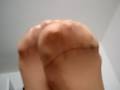 My Gf's Pantyhosed feet in Morning