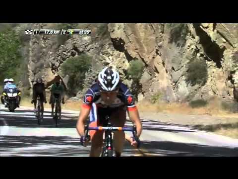 California - On a course favoring the sprinters, Cannondale Pro Cycling's Peter Sagan (SVK) blasted past ORICA GreenEDGE's Michael Matthews (AUS) to the front of the pack...
