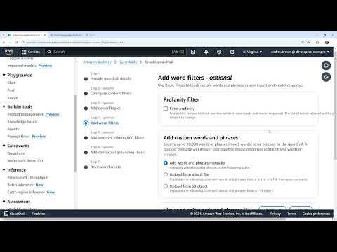 Guardrails Follow Along with Amazon Bedrock - AWS AI Practitioner AIF-C01