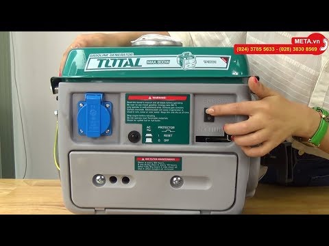 Khui hộp máy phát điện động cơ xăng Total TP18001 công suất 2.0HP, dùng cho gia đình