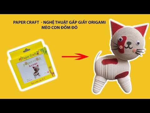Hướng Dẫn Xếp Giấy Nghệ Thuật Origami - Mèo Con Đốm Nhỏ Siêu Dễ Thương