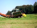 Fendt 818 Vario m�ht mit 9m Fella Kombination M�hwerk