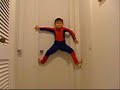 Spiderman Climbs Walls at Home