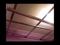 Soundproof ceiling with stone wool and drywall in 2 min.