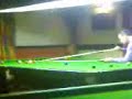 Alex Higgins practicing