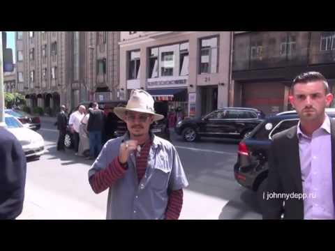 Johnny Depp chats to the paparazzis protecting his kids and Amber Heard
