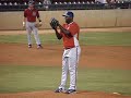 Jacobo Meque of the Inland Empire 66ers (Single-A Dodgers)
