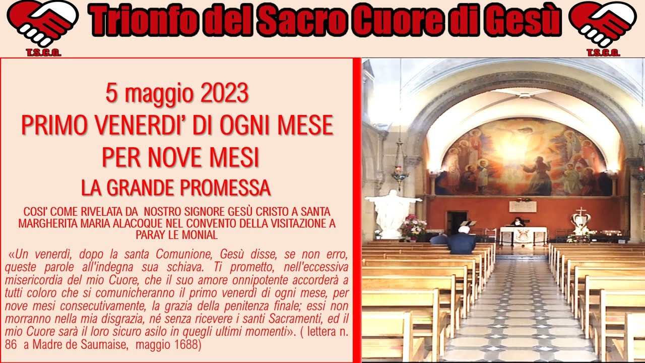 Primo Venerdì Di Quaresima 2024 Primo venerdi - Trionfo del Sacro Cuore di Gesù