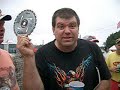 Drunk Redneck with Saw Blades