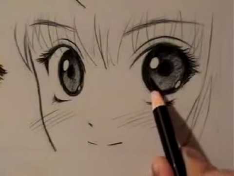 how to draw girl eyes