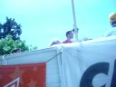 entrada al centro de la ciudad a todo jazz.henry reale trio encabezando el desfile,con carlos acosta y 