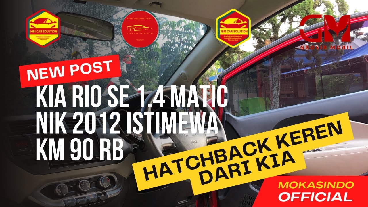 Jual Mobil KIA Rio 2012 1.4 di Jawa Barat Automatic Hatchback Merah Rp 119.000.000