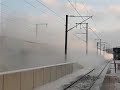 Running KTX on snowy rail