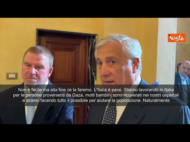 Tajani: Massima pressione per tregua a Gaza