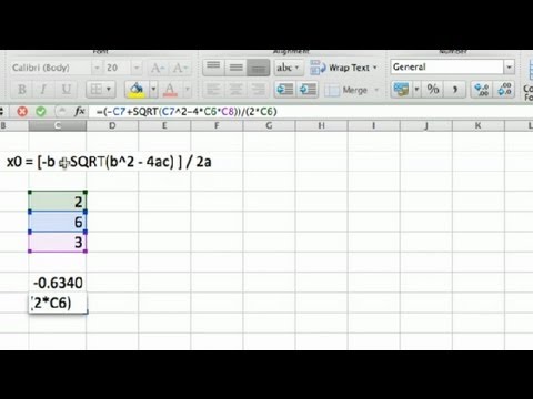 how to perform equations in excel