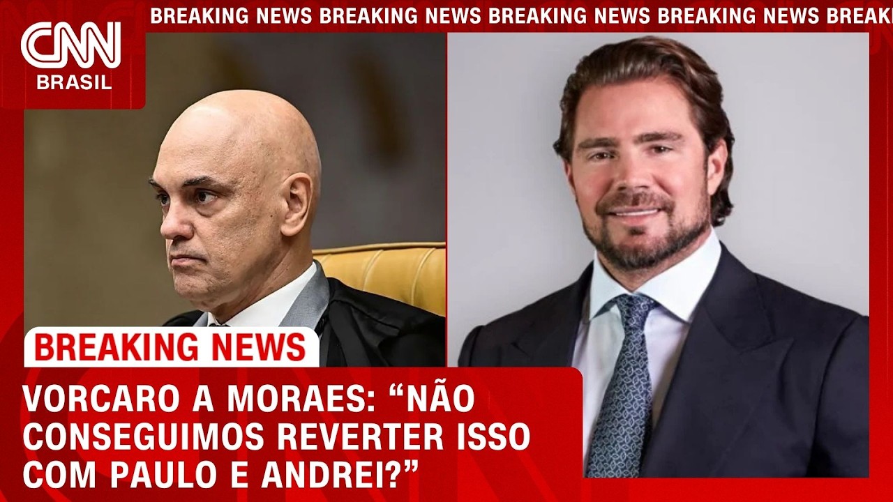 "Não conseguimos reverter isso com Paulo e Andrei?", disse Vorcaro a Moraes | CNN 360º