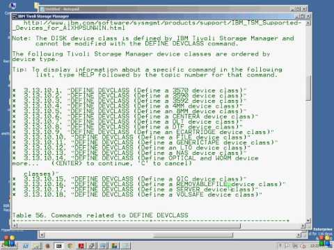 how to define schedule in tsm