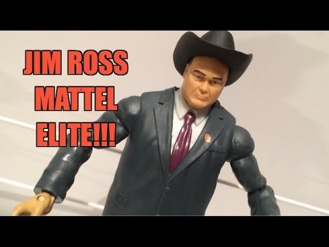 WWE ACTION INSIDER: Jim Ross JR Mattel Elite Wrestling Build A Figure Toy Review