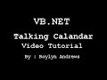 VB.NET - How to make a Microsoft Windows Talking Calendar - Tutorial -  Roylyn Andrews