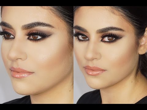 Highlight & Contour on a Client + Arab Smokey Eye