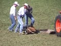 \"Gifted by God\" PRCA Rodeo People Brutalize, Injure Steer