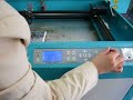 laser engraving maching engraving on selfadhesive polyester