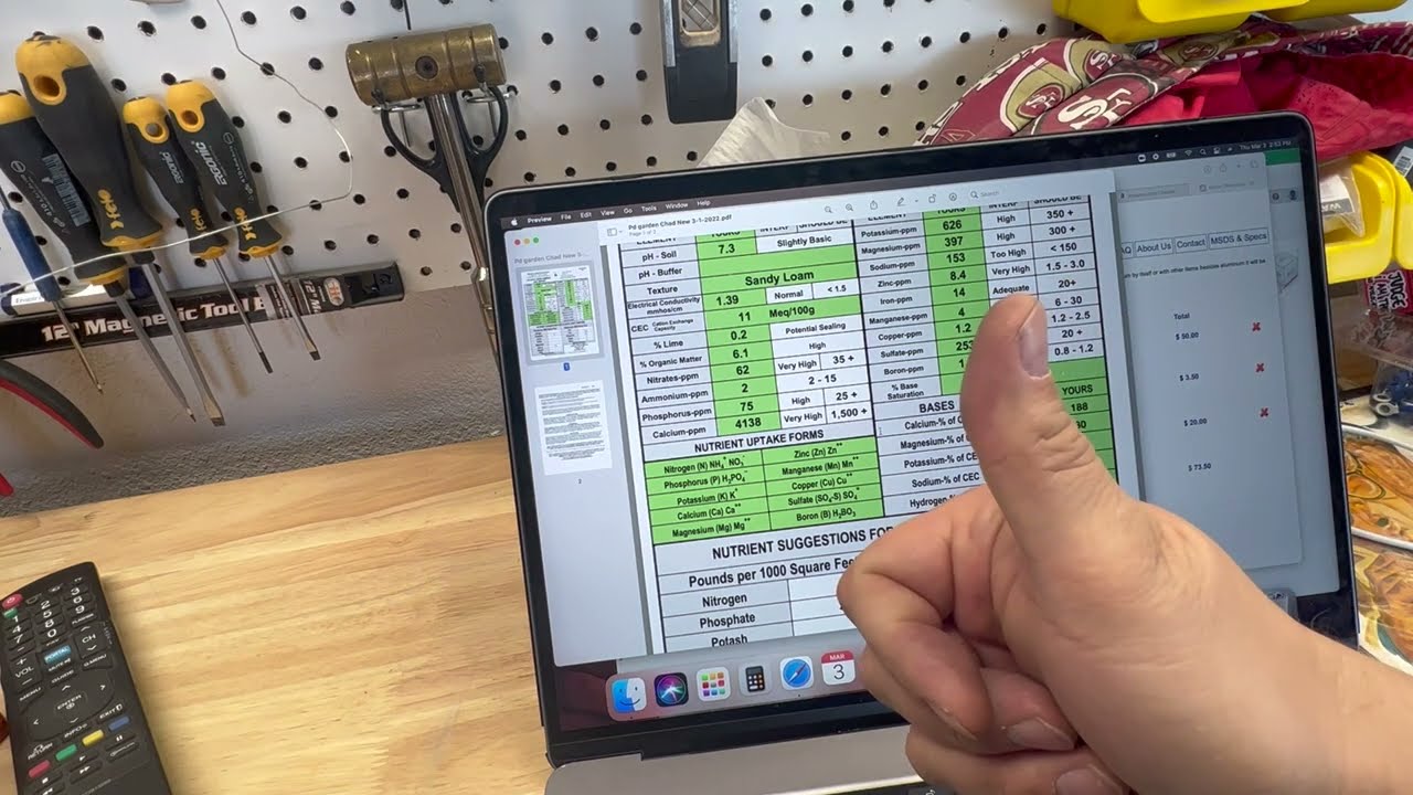 Giant Pumpkin Soil Test.