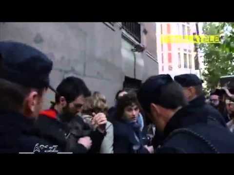 #EscracheFeminista contra ley Anti Aborto Represión brutal de la policía.