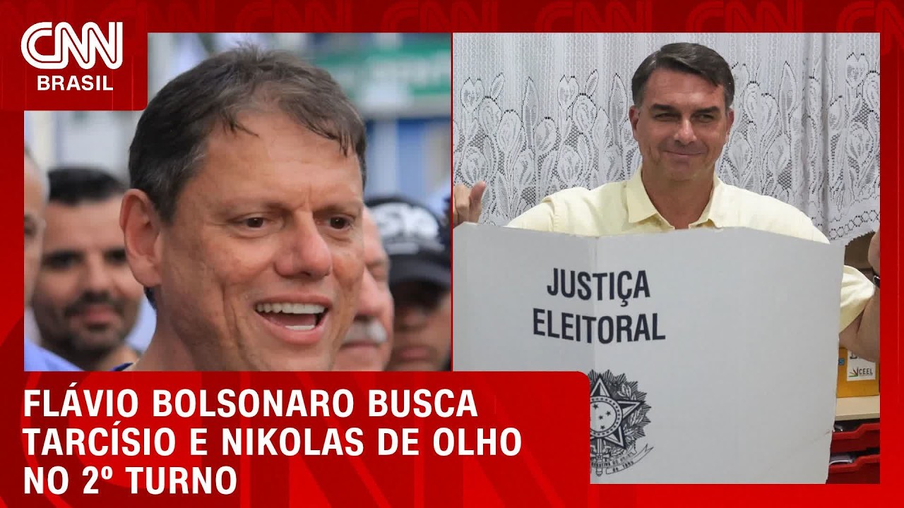 Tarcísio vai a Brasília para traçar estratégia de 2º turno com Flávio Bolsonaro | CNN NOVO DIA