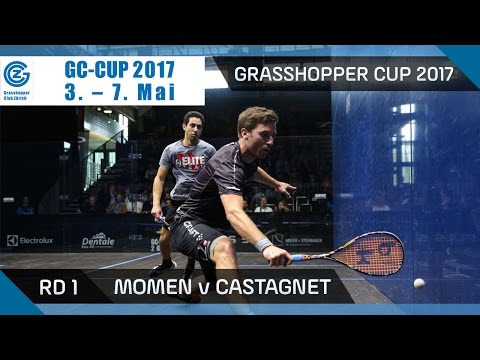 Squash: Momen v Castagnet - Grasshopper Cup 2017 Rd 1 Highlights