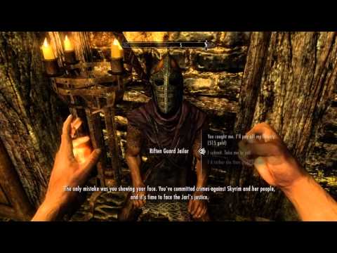 how to escape from jail in skyrim