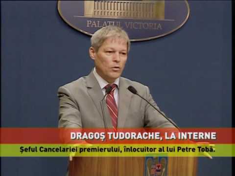 Şeful Cancelariei premierului, Dragoş Tudorache, la Interne