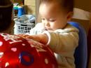 Annika playing with her Annika playing with her