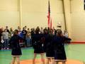 Sibling Duet sings National Anthem at Wildcat game