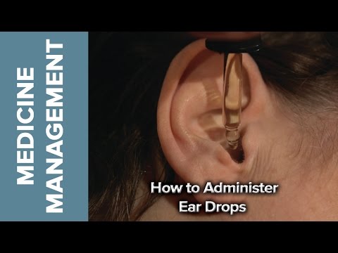 how to administer ear drops