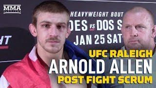 UFC Raleigh: Arnold Allen Says Nik Lentz Is 'Crazy' If He Thinks He Won Their Fight - MMA Fighting by MMA Fighting