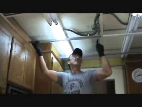 how to repair t bar ceiling