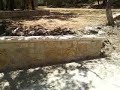 José Santos Masonry: Nicotene Chopped Limestone Flower Bed 1