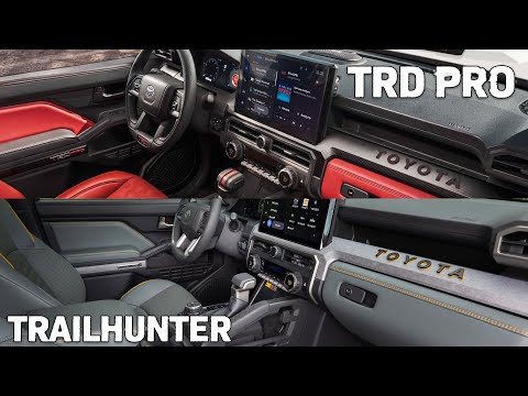 The New 2024 Toyota Tacoma Interior – Trailhunter vs TRD PRO