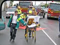 New Zealand Ambulance, Fire Service, & Police in action.