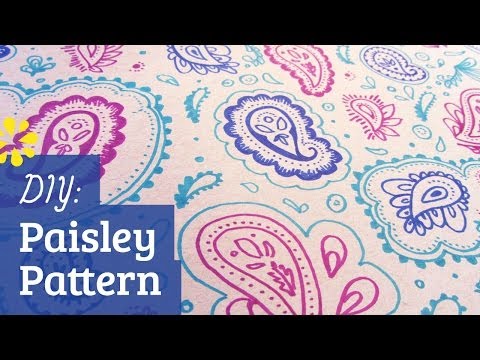 how to draw paisley