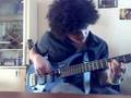 Pouring reign cover on bass guitar