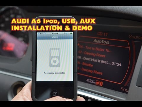 Audi A6 IPOD USB Mp3, Dension GW51MO2 DEMO & Install, ( GW52MO2 ) by Autotoys.com