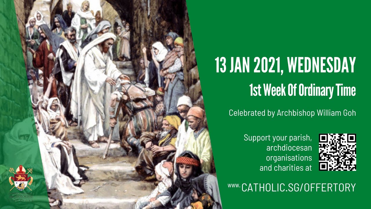 Catholic Mass Online At Singapore 13th January 2021 Livestream