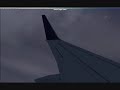Fllight Sim X - B737 Landing in Montreal (YUL)
