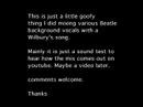 Beatles Wilbury mini mashup