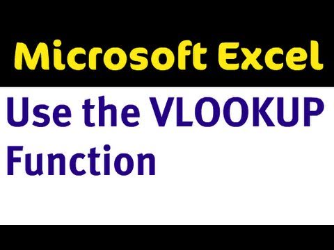 VLOOKUP in Excel 2007
