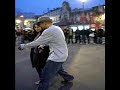 Awesome moves outside the metro on my way home... watch out for the wee guy who backflips in out of nowhere!