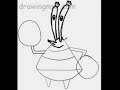 you can discover how to draw mr. krabs from the tv series spongebob squarepants in eleven steps!  if you use this free online cartoon-drawing tutorial, you'll be on your way to being an artist in a few quick steps.  the guided tutorial, using quick and easy lesson steps, teaches you to sketch, draw, and then color.  the lesson phases go ahead only as you choose, so staying with them is easy!  did you know that in the episode titled clams, mr. krabs gets his arm and lower body bitten off?  he is fine in later episodes, and in real life, crabs can indeed re-grow lost limbs.